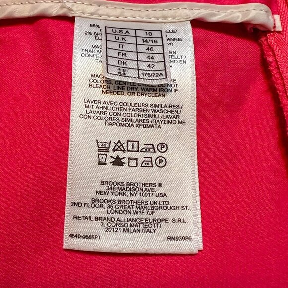 Brooks Brothers 346 Natalie Fit Pink Trouser Pants Size 10 - Picture 4 of 6